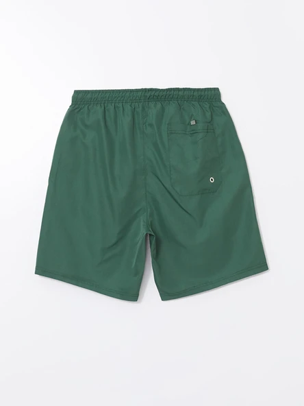 LCWAIKIKI Classic Yeşil Kısa Boy Basic Erkek Deniz Şortu - Resim 6
