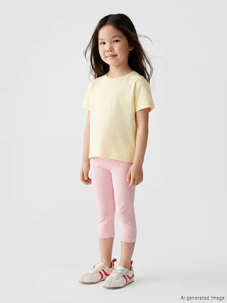 LCW Kids Pembe Basic Kız Çocuk Tayt ürün görseli 1