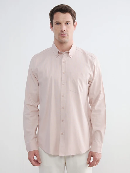 LCWAIKIKI Classic Pembe Regular Fit Erkek Gömlek ürün görseli 1