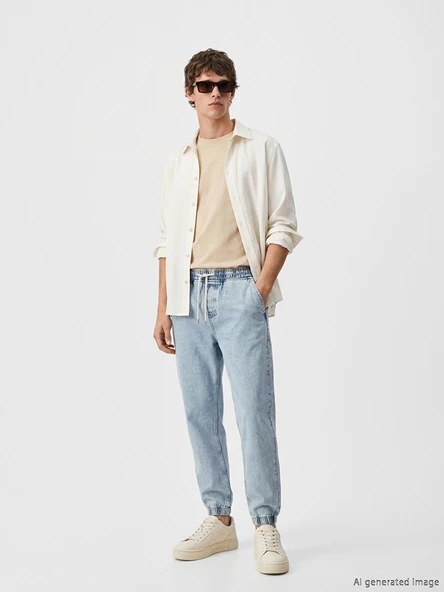 LCW Jeans İndigo 780 Jogger Erkek Jean Pantolon ürün görseli 1