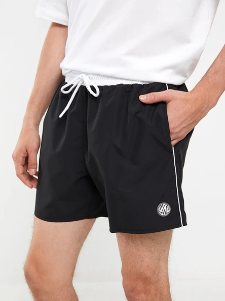 LCW Casual Siyah Deniz Şortu - Resim 4