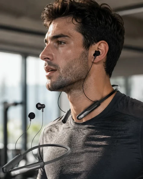 Nevamel® Kablosuz Neckband Kulaklık Bluetooth 5.4 Manyetik Tasarımlı ürün görseli 1