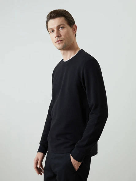 LCWAIKIKI Classic Siyah Sweatshirt ürün görseli 1