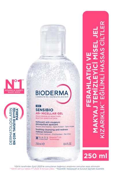 Bioderma Sensibio AR+ Micellar 250 ml Makyaj Temizleme Jeli (Puansız) ürün görseli 1