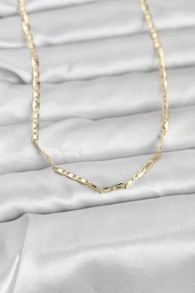 Nevamel® CM 14K Gold Renk Gemici Zincir Model 60 cm Kadın Kolye 5886 ürün görseli 1