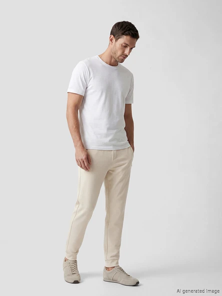LCWAIKIKI Classic Bej Standart Kalıp Erkek Jogger Eşofman Altı ürün görseli 1