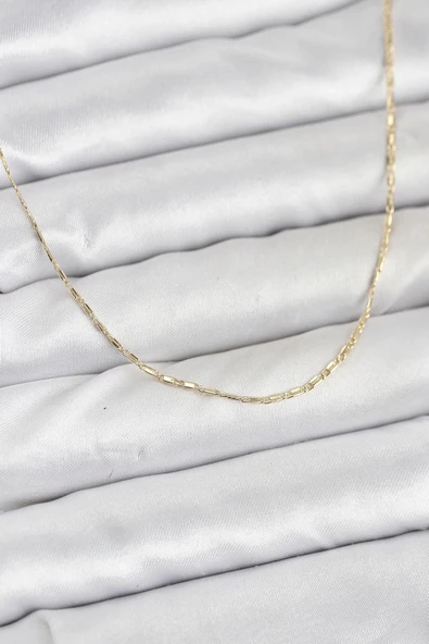 Nevamel® CM 14K Gold Renk Kesme Model 60 cm Kadın Kolye 5886 ürün görseli 1