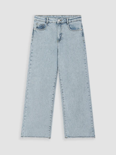 LCW Kids Mavi Wideleg Kız Çocuk Jean Pantolon ürün görseli 1
