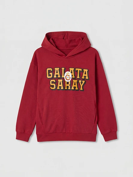 LCW Kids Kırmızı Galatasaray Baskılı Erkek Çocuk Sweatshirt ürün görseli 1