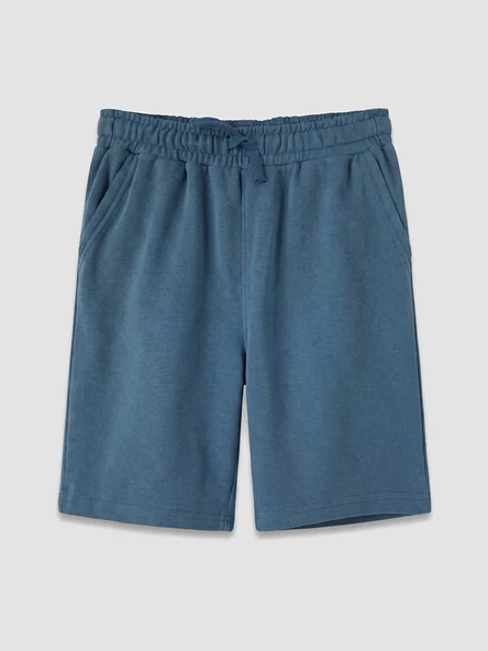 LCW Kids İndigo Beli Lastikli Erkek Çocuk Şort ürün görseli 1