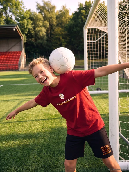 LCW Kids Siyah Galatasaray Baskılı Erkek Çocuk Şort ürün görseli 1