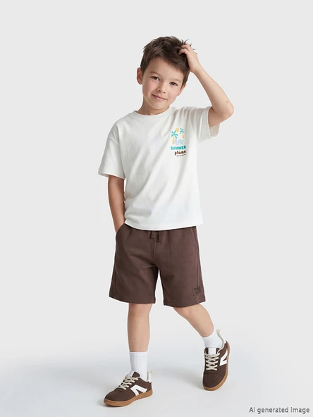 LCW Kids Kahverengi Regular Fit Erkek Çocuk Şort ürün görseli 1