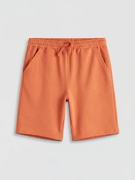LCW Kids Turuncu Beli Lastikli Basic Erkek Çocuk Şort - Resim 2