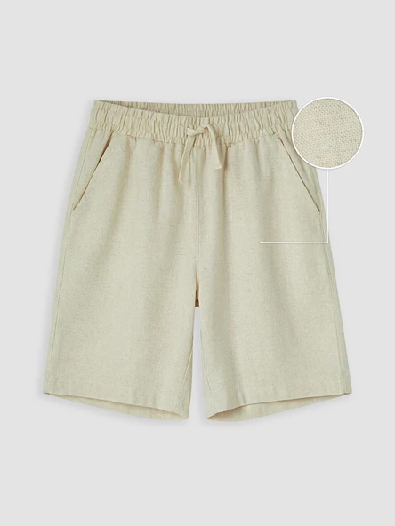 LCW Kids Beyaz Erkek Çocuk Poplin Şort ürün görseli 1