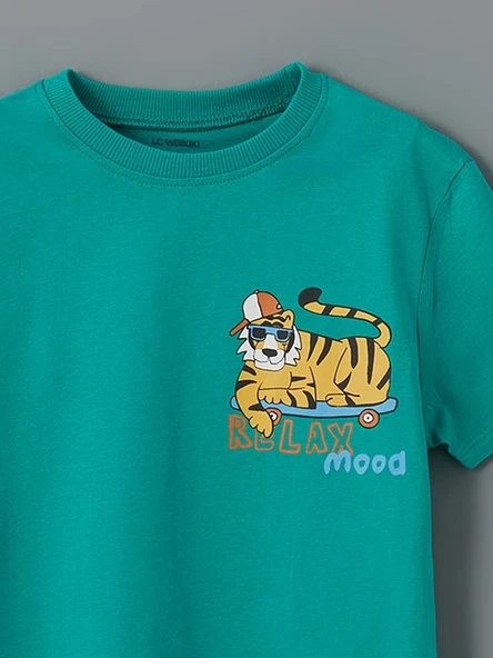 LCW Kids Beyaz Tişört - Resim 6