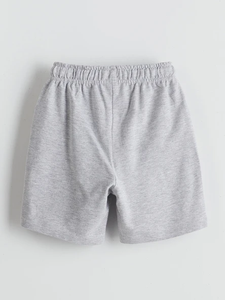 LCW Kids Gri Beli Lastikli Basic Erkek Çocuk Şort - Resim 2