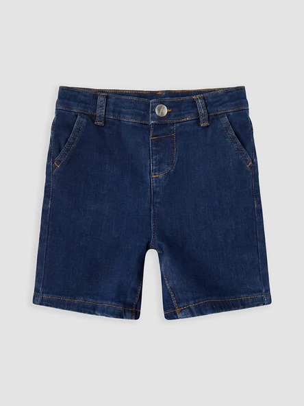 LC WAIKIKI Mavi Erkek Çocuk Jean Şort ürün görseli 1