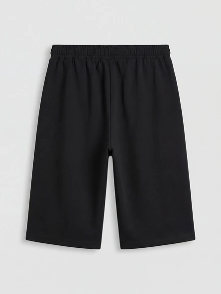 LCW Kids Siyah Beli Lastikli Basic Erkek Çocuk Şort - Resim 2