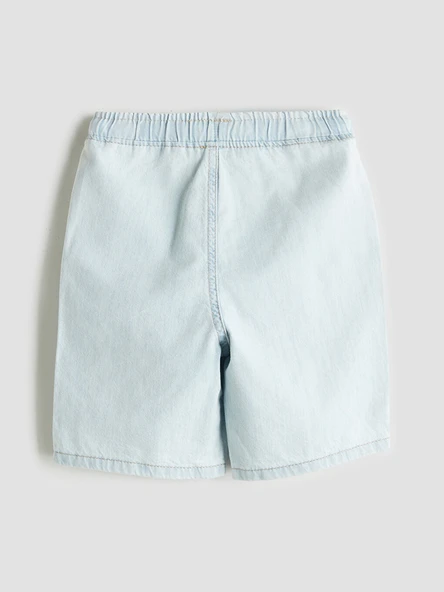 LCW Kids İndigo Basic Cepli Erkek Çocuk Jean Şort - Resim 2