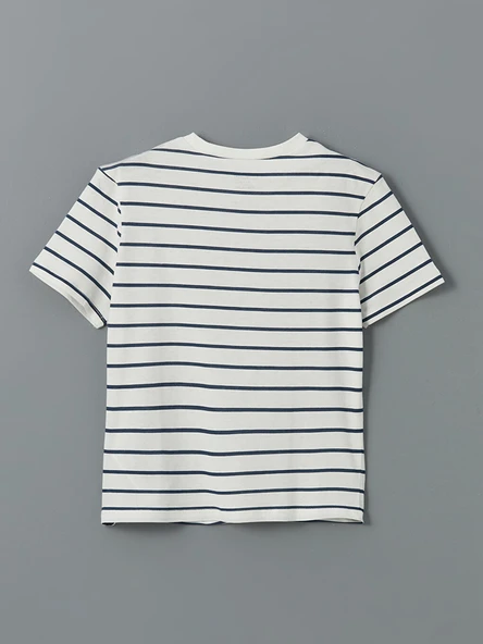 LCW Kids Ekru Tişört - Resim 4