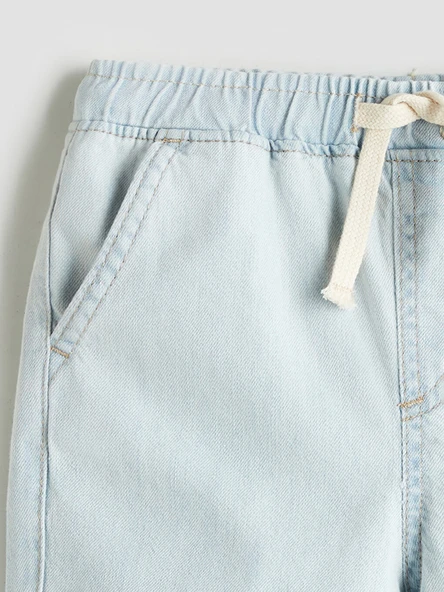 LCW Kids İndigo Basic Cepli Erkek Çocuk Jean Şort - Resim 3
