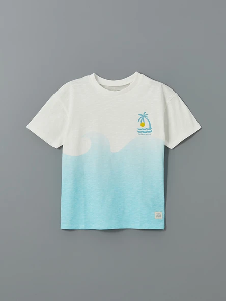 LCW Kids Ekru Tişört - Resim 3