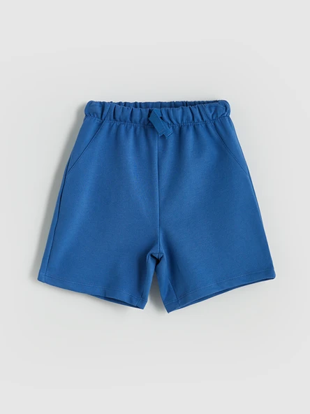 LCW Kids Mavi Beli Lastikli Basic Erkek Çocuk Şort ürün görseli 1