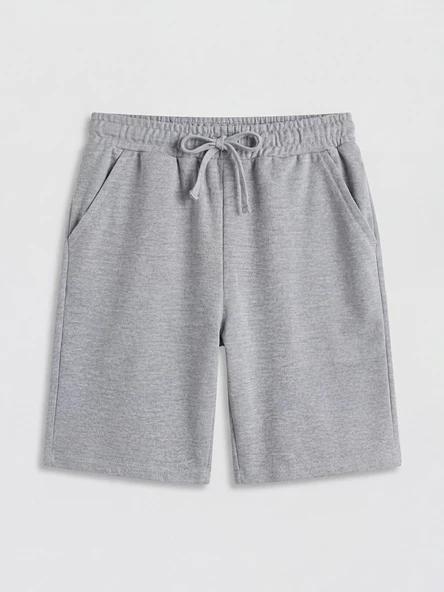 LCW Kids Gri Basic Erkek Çocuk Şort ürün görseli 1