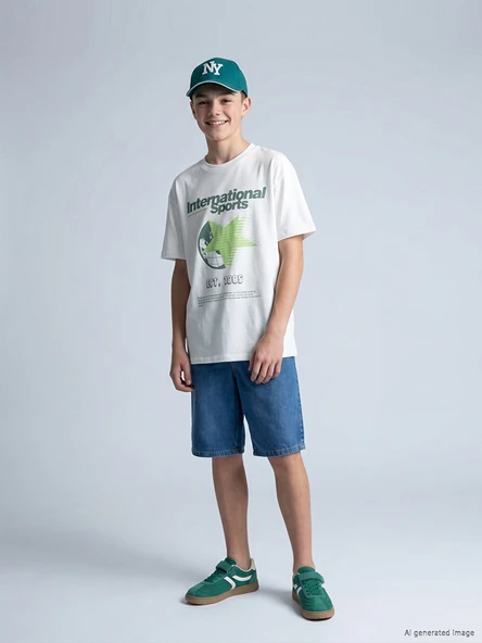 LCW Kids İndigo Şort ürün görseli 1