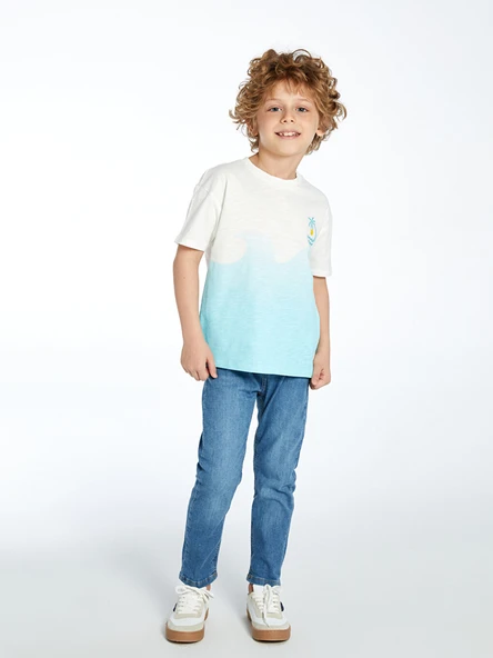 LCW Kids Ekru Tişört - Resim 2