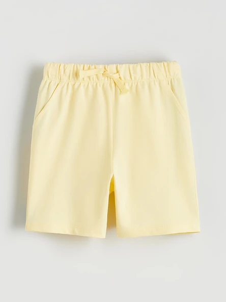 LCW Kids Sarı Beli Lastikli Basic Erkek Çocuk Şort 2'li - Resim 2