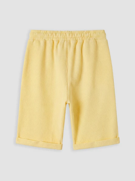 LCW Kids Sarı Regular Fit Erkek Çocuk Şort - Resim 3