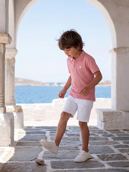 LCW Kids Beyaz Erkek Çocuk Şort ürün görseli 1