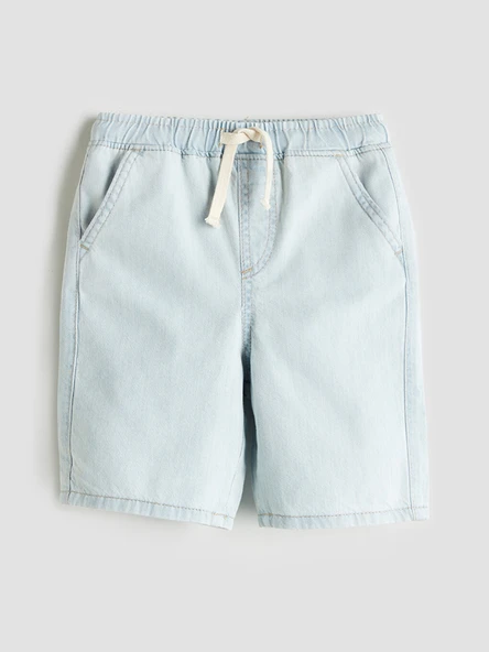 LCW Kids İndigo Basic Cepli Erkek Çocuk Jean Şort ürün görseli 1