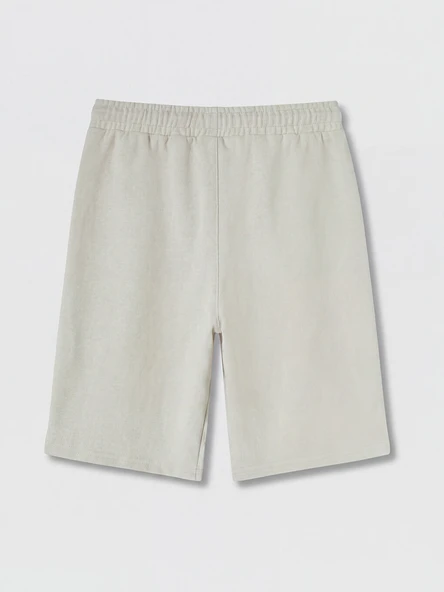 LCW Kids Bej Beli Lastikli Basic Erkek Çocuk Şort - Resim 3