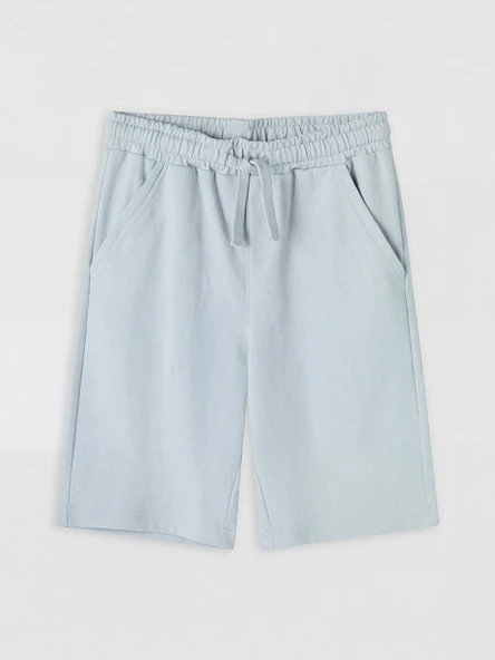 LCW Kids Gri Beli Lastikli Basic Erkek Çocuk Şort - Resim 2