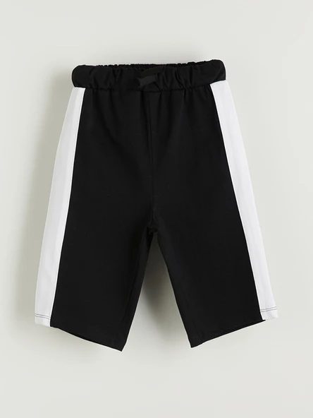 LCW Kids Siyah Beli Lastikli Basic Erkek Çocuk Şort ürün görseli 1