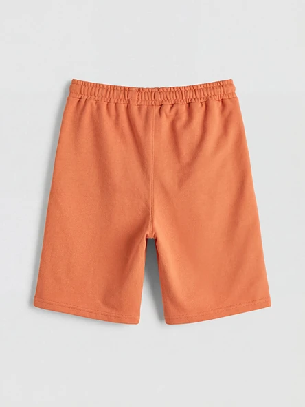 LCW Kids Turuncu Beli Lastikli Basic Erkek Çocuk Şort - Resim 3