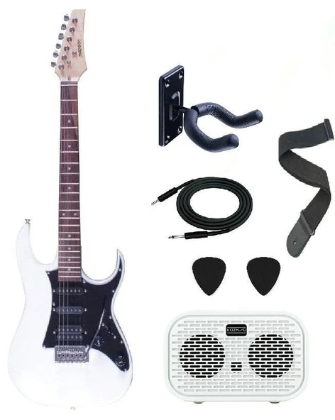 Madison MEG-WH Beyaz Elektro Gitar Set ürün görseli 1