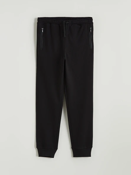 LCW Kids Siyah Beli Lastikli Erkek Çocuk Jogger Eşofman Altı ürün görseli 1