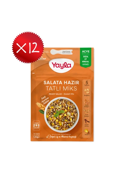 Yayla Salata Hazır Tatlı Miks 120 gr x 12 Adet ürün görseli 1
