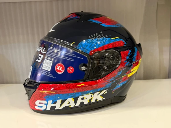Kask Shark D-SKWAL 3 SPEED-VIB Blue Red Blue ürün görseli 1
