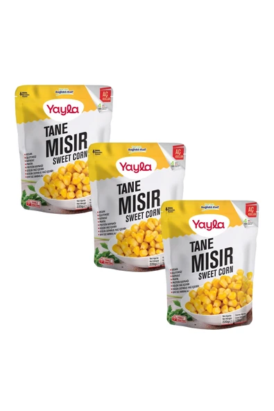Yayla Haşlanmış Tane Mısır 220 gr X 3 Adet ürün görseli 1