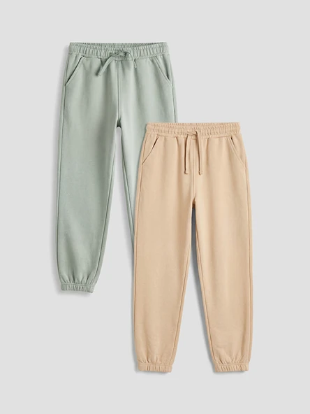 LCW Kids Yeşil Erkek Çocuk Jogger Eşofman Altı 2'li ürün görseli 1