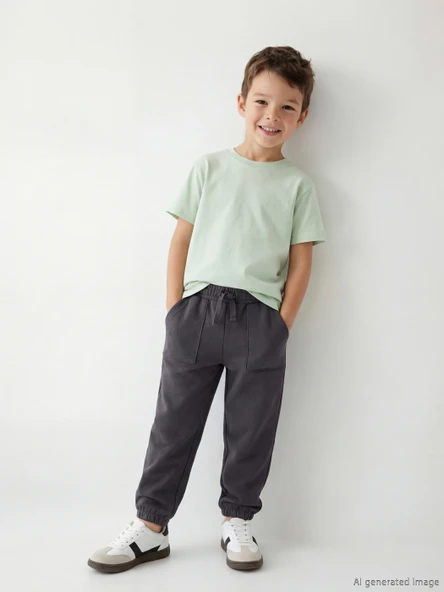 LCW Kids Antrasit Basic Erkek Çocuk Jogger Eşofman Altı ürün görseli 1