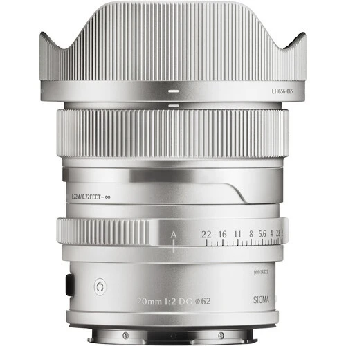 Sigma 20mm f/2 DG Contemporary Lens (L-Mount, Gümüş) ürün görseli 1