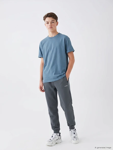 LCW Kids Gri Erkek Çocuk Jogger Eşofman Altı ürün görseli 1