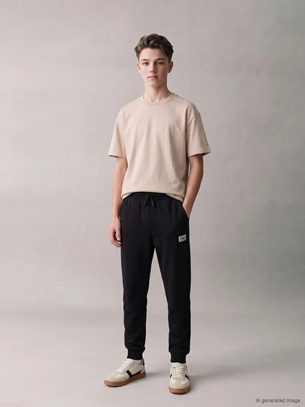 LCW Kids Siyah Erkek Çocuk Jogger Eşofman Altı ürün görseli 1