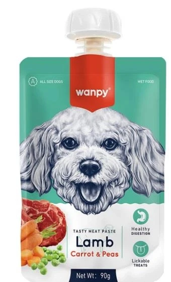 Wanpy Taze Kuzulu Ve Havuçlu Köpek Et Ezmesi 90 gr ürün görseli 1