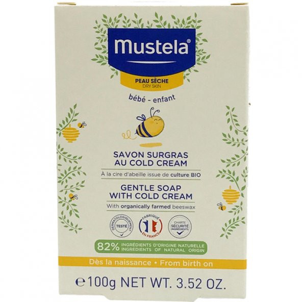 Mustela Cold Cream İçeren Besleyici Sabun 100 gr ürün görseli 1